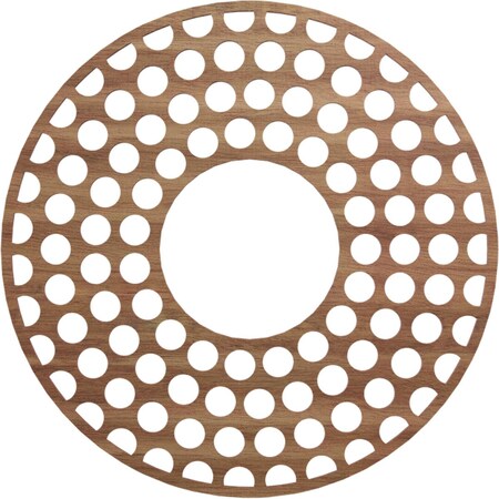 Ekena Millwork Fink Wood Fretwork Pierced Ceiling Medallion, Walnut, 24"OD x 8 3/4"ID x 1/4"T CMWP24X24X0250FFWA